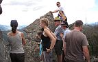 21-Some of the convoy take in the views at McMillans Lookout